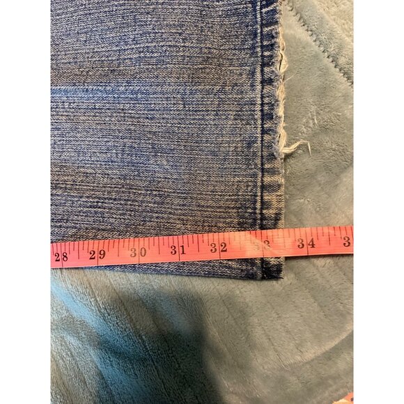 Route 66 Men’s Distressed Flared Jeans Camo Pocket 34x34 Grunge Y2K Retro - Picture 7 of 9